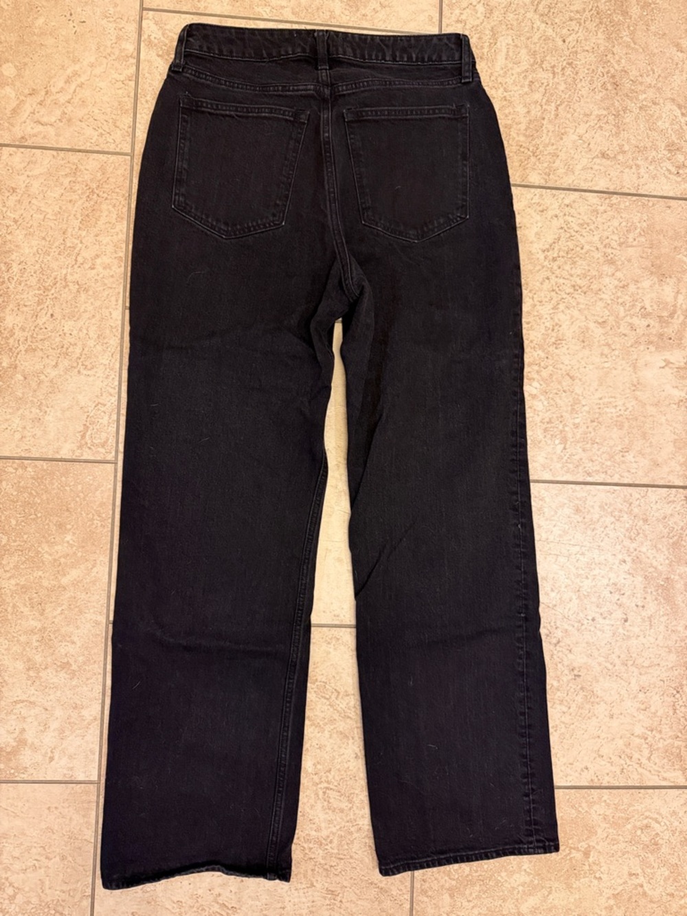 Women’s Abercrombie & Fitch Black Straight Jeans size 30/10 - Picture 2 of 3